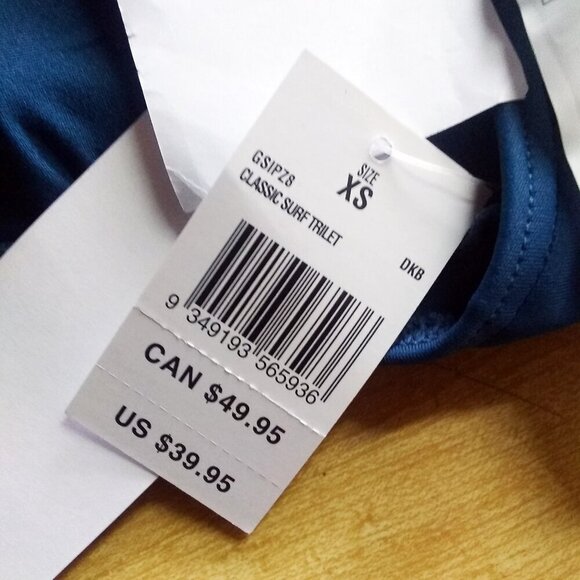 NWT Rip Curl ~ My Bikini ~ Blue Top ~ XS ~ Removable Padding ~ MSRP $39.95 - Picture 7 of 10